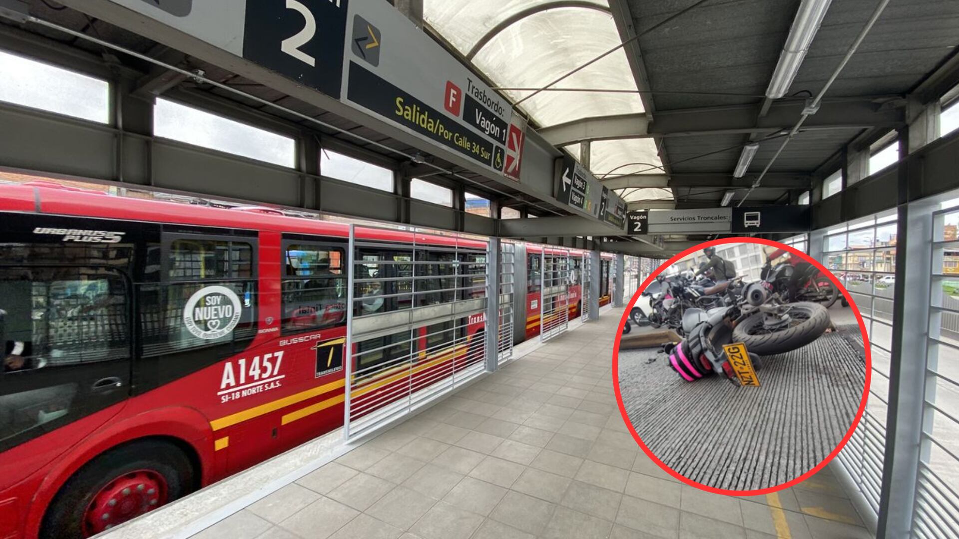 Motociclista murió en accidente tras caer al carril exclusivo y ser atropellada por TransMilenio