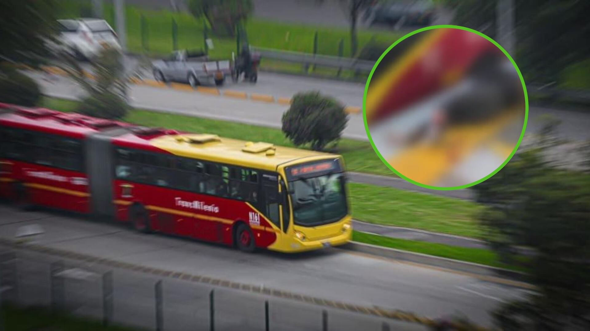 Por colarse en TransMilenio, mujer sufrió grave lesión en una pierna: el video es impactante (Redes sociales)