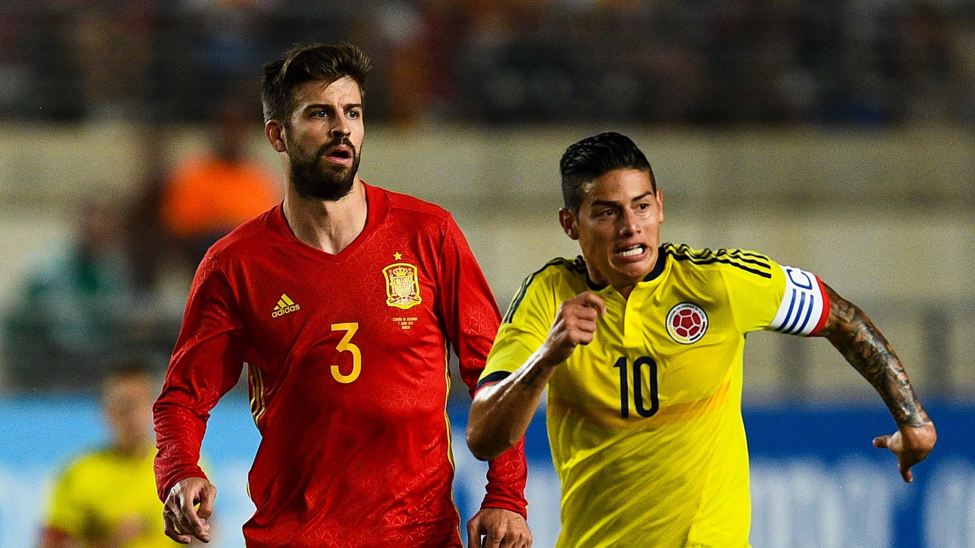 Cuatro jugadores de la Selección Colombia estuvieron en partido contra España del 2017