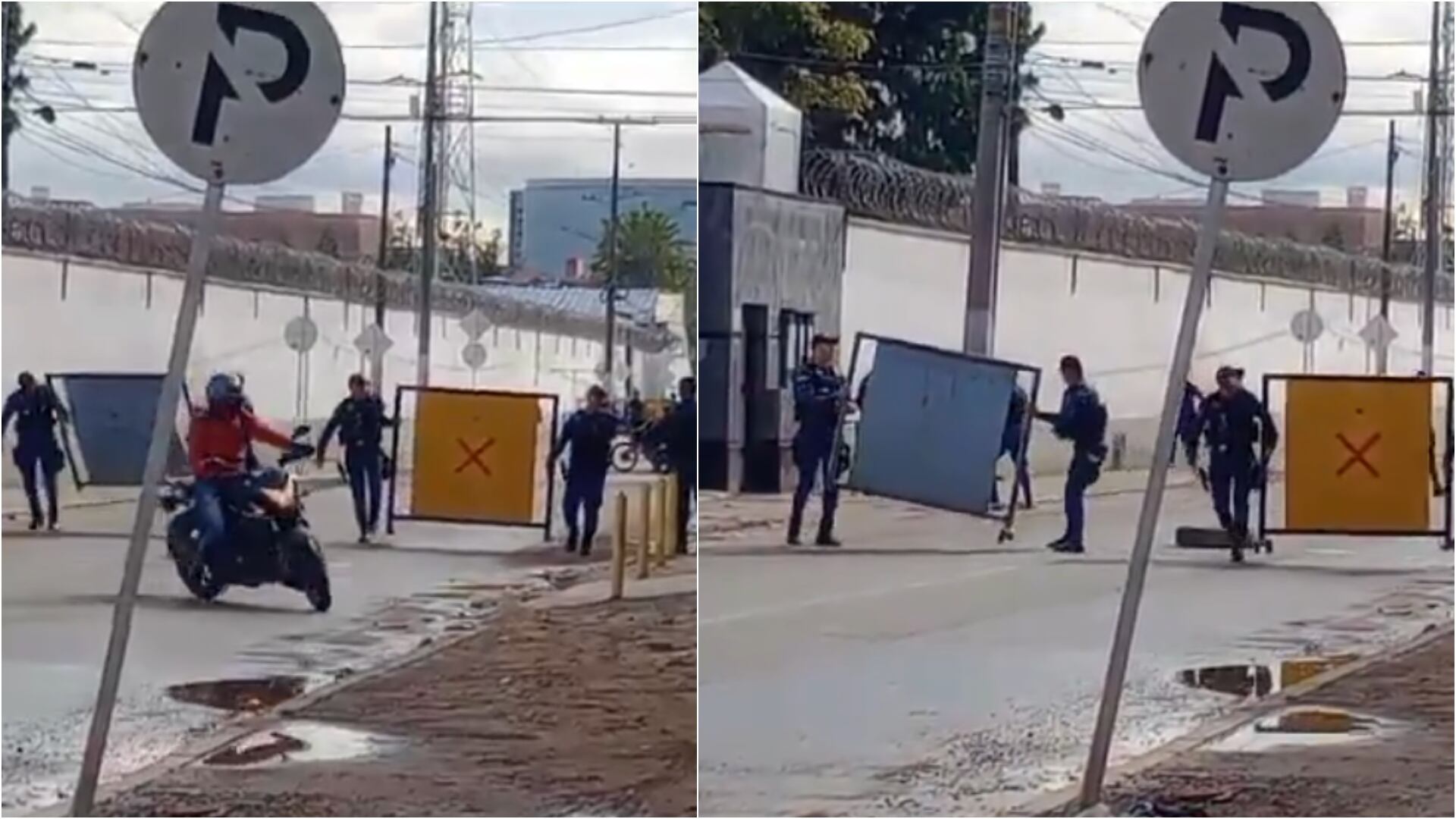 En vivo| Cierres viales en inmediaciones a la cárcel La Modelo tras alerta de motín (Redes sociales de Tránsito en Bogotá)
