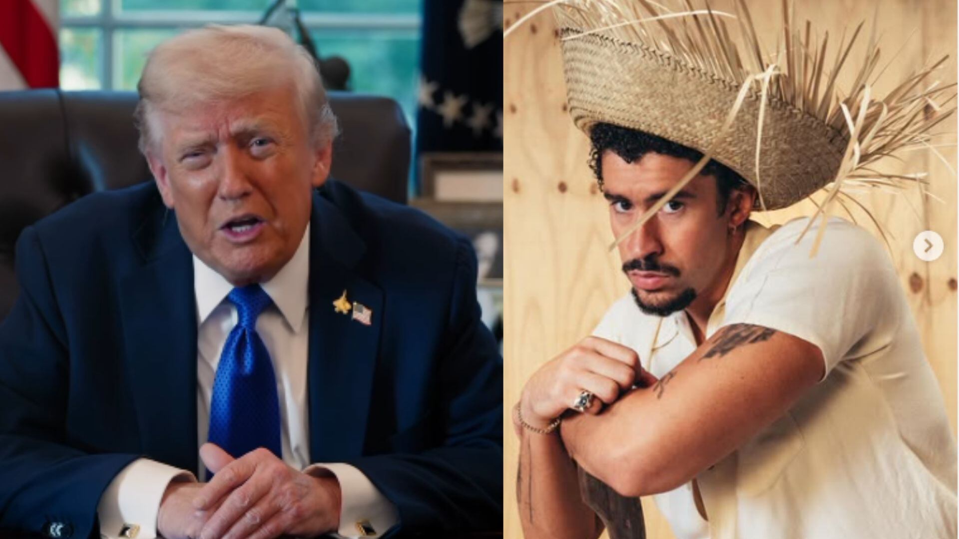 Bad Bunny y Donald Trump