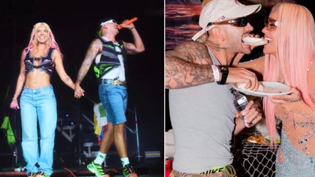 Karol G y Feid baile