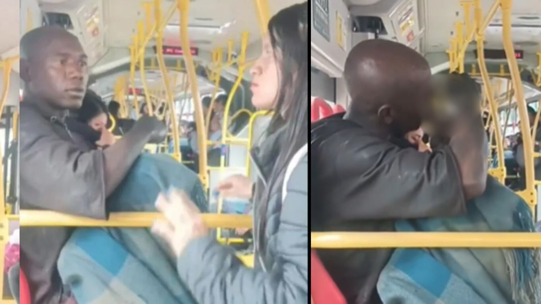 Video hombre fue grabado consumiendo drogas dentro de un bus de TransMilenio