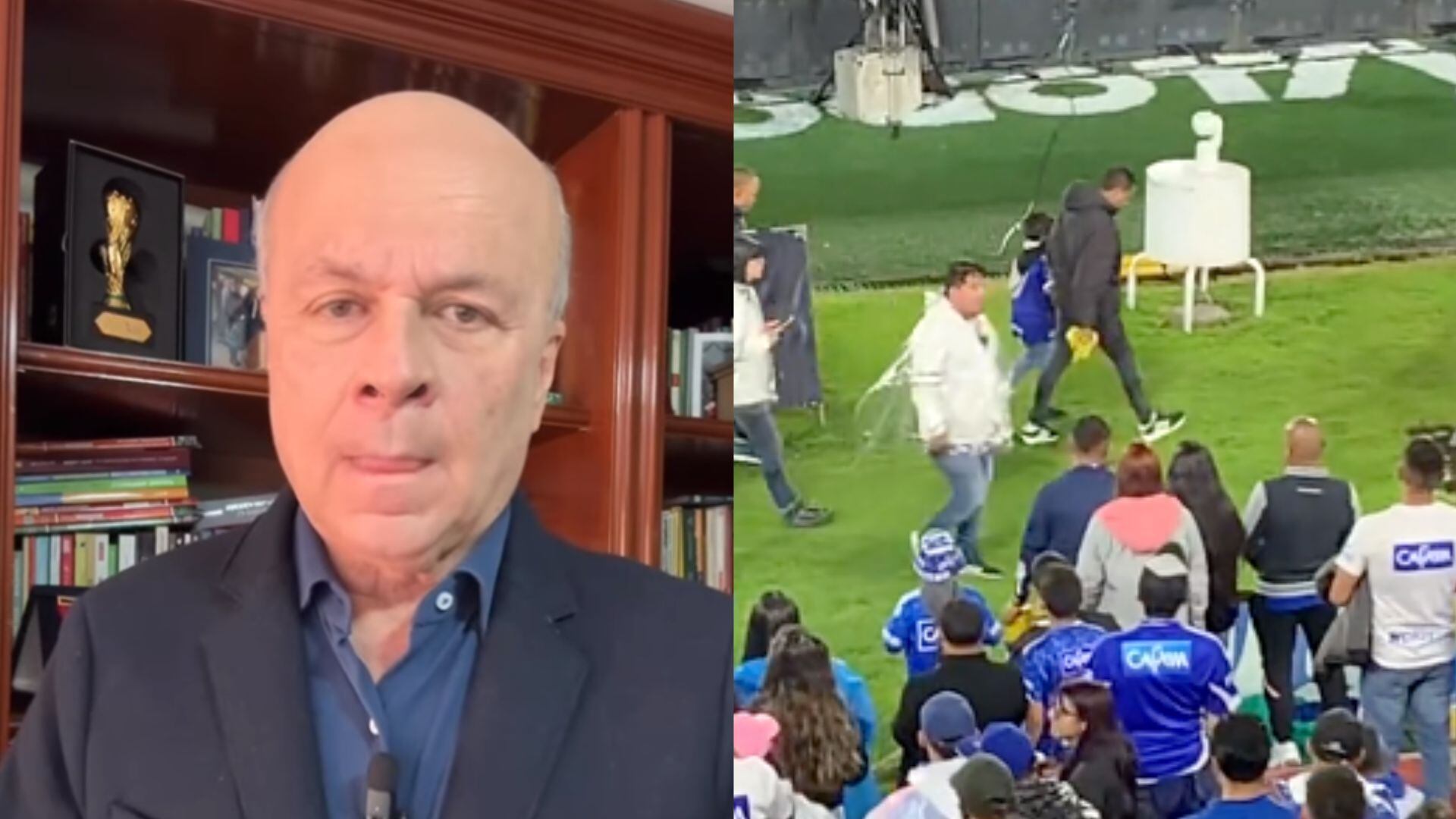 Carlos Antonio Vélez habló sobre el reprochable acto de hinchas de Millonarios contra niño y su padre en el duelo ante Águilas Doradas.