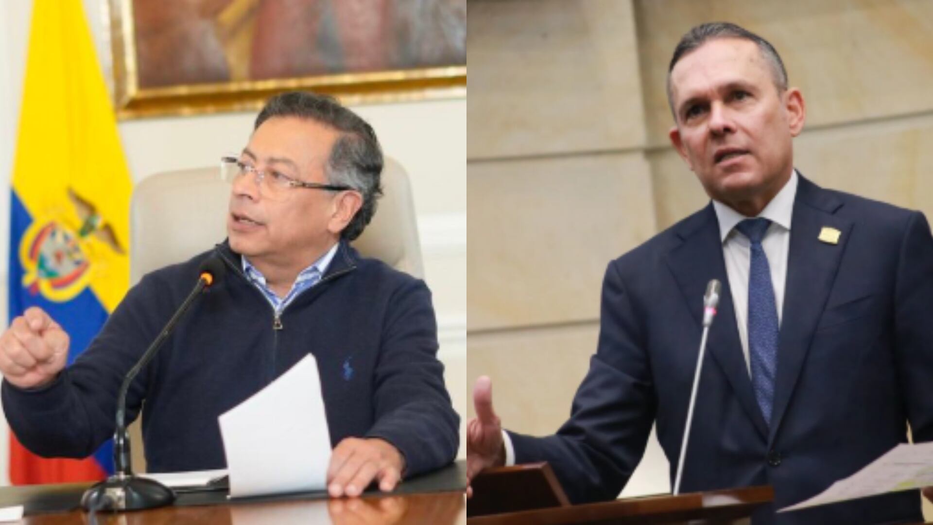 Gustavo Petro y Efraín Cepeda.