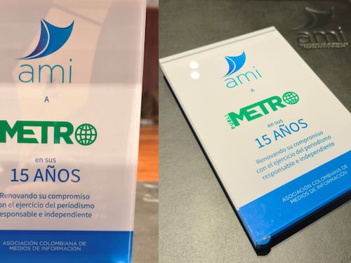 PUBLIMETRO recibió reconocimiento por sus 15 años en Colombia durante Asamblea de la AMI