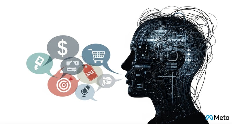 Conversaciones con Meta ahora alimentarán publicidad dirigida - Generado con Whisk/FW