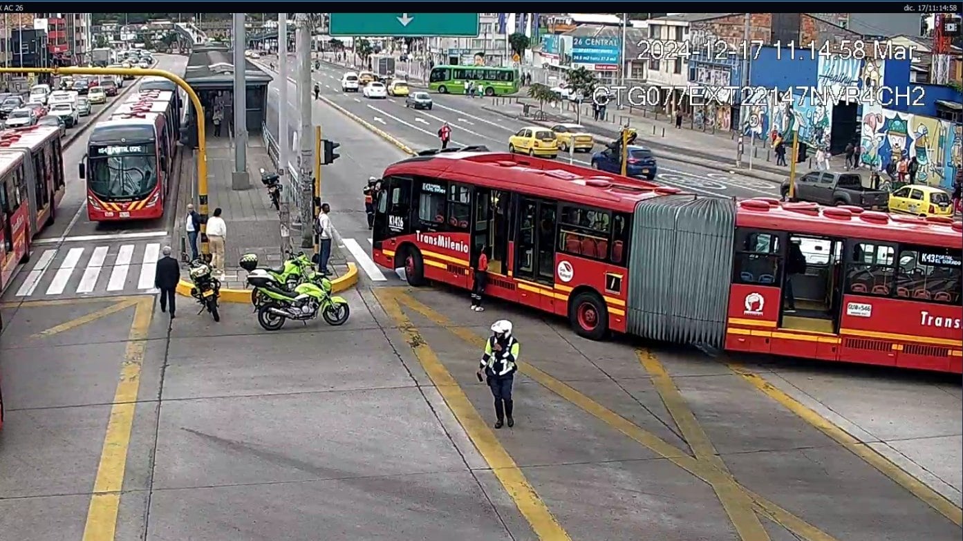 Accidente en la calle 26
