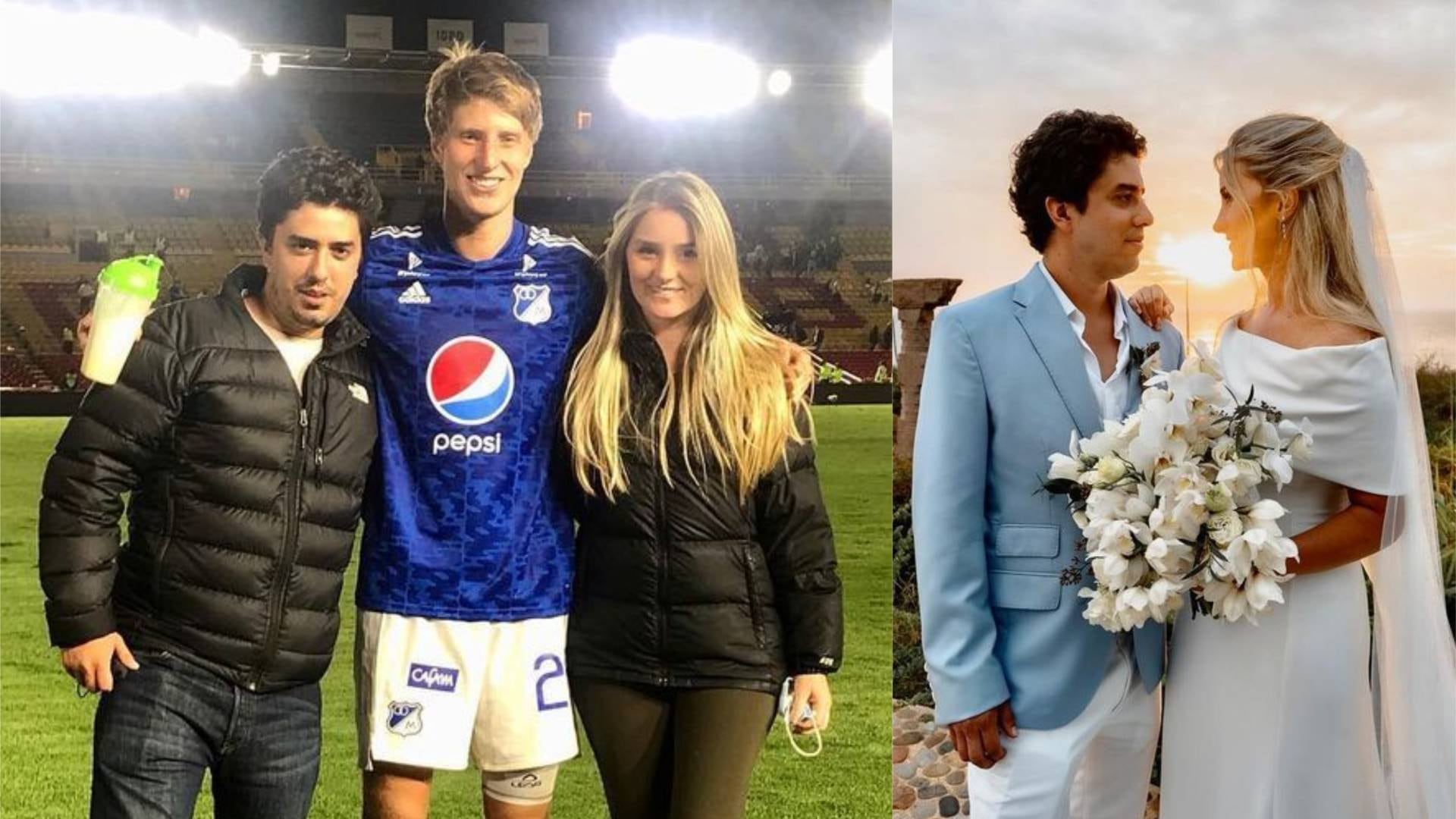 Andrés Llinás vio el matrimonio de su hermana por videollamada