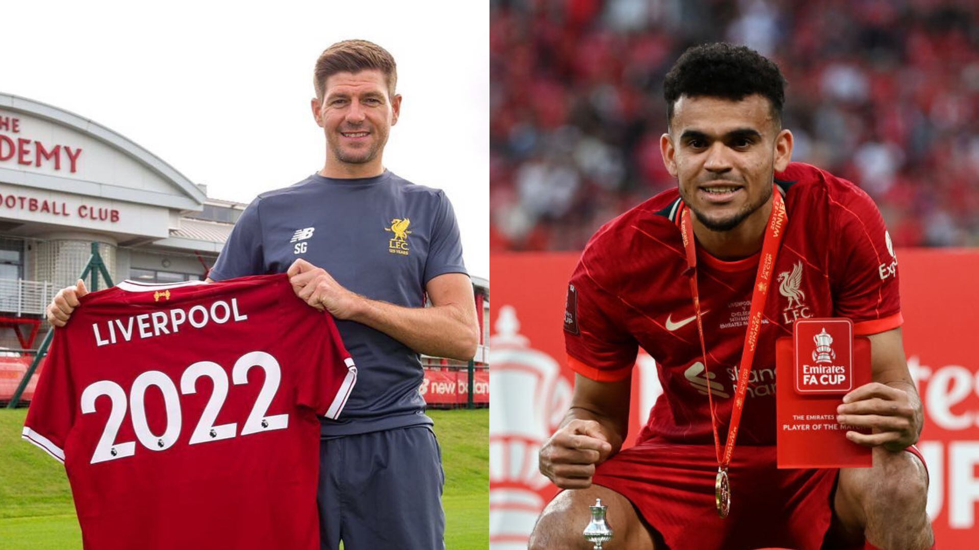 Hijo de Steven Gerrard tiene como ídolo a 'Lucho' Díaz.