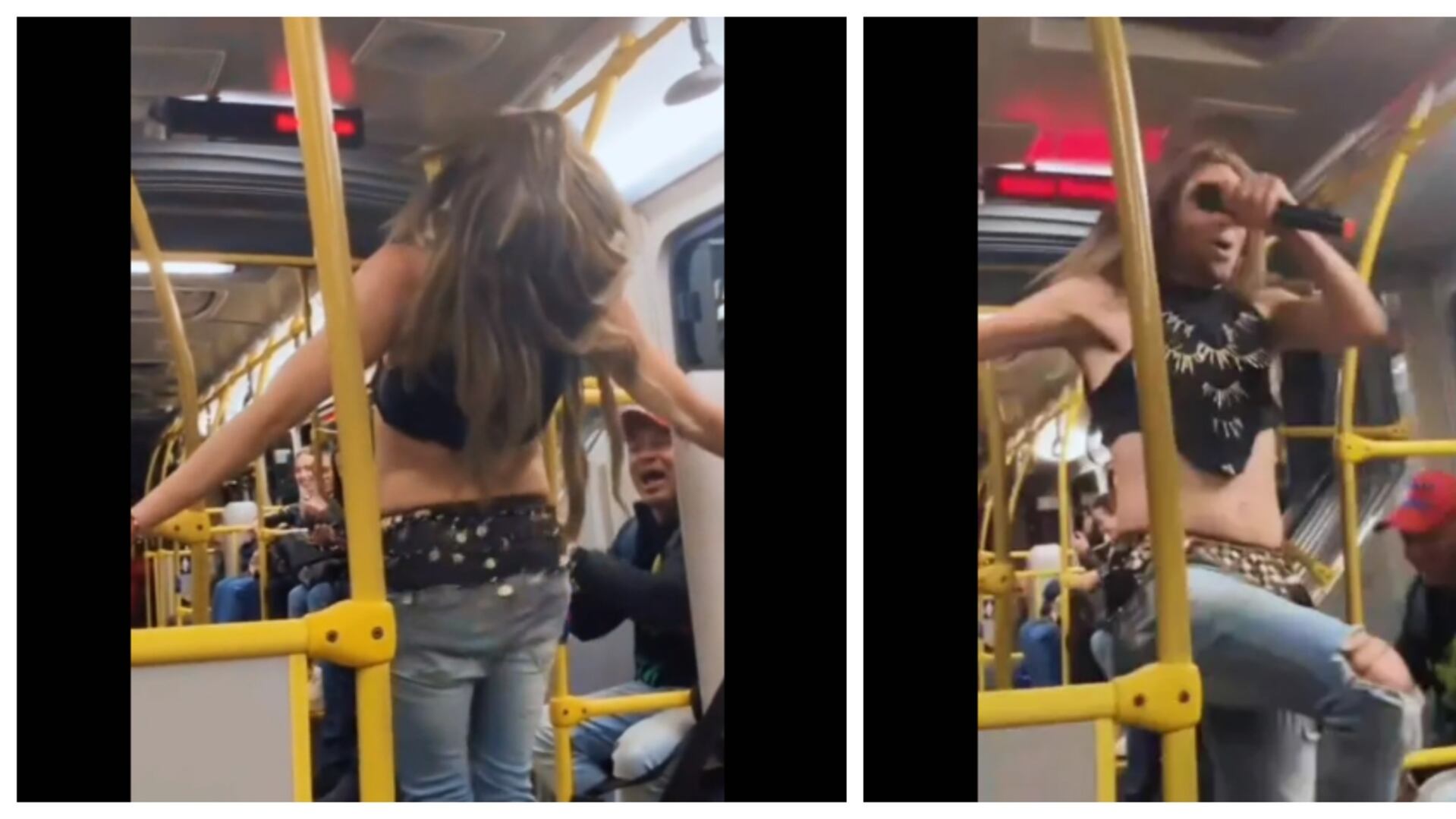 “Yo me llamo Shakiro”: Artista en TransMilenio recibió el apoyo del conductor en medio de un atractivo baile (captura de pantalla tiktok: yo me llamo shakiro)