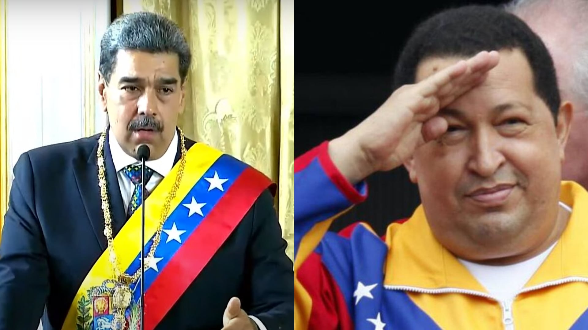 Nicolás Maduro no se olvidó de su mentor Hugo Chávez y le hizo homenaje en plena posesión