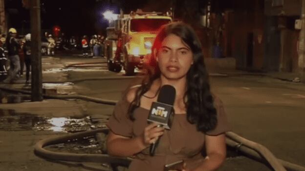 Periodista vivió explosión en vivo.