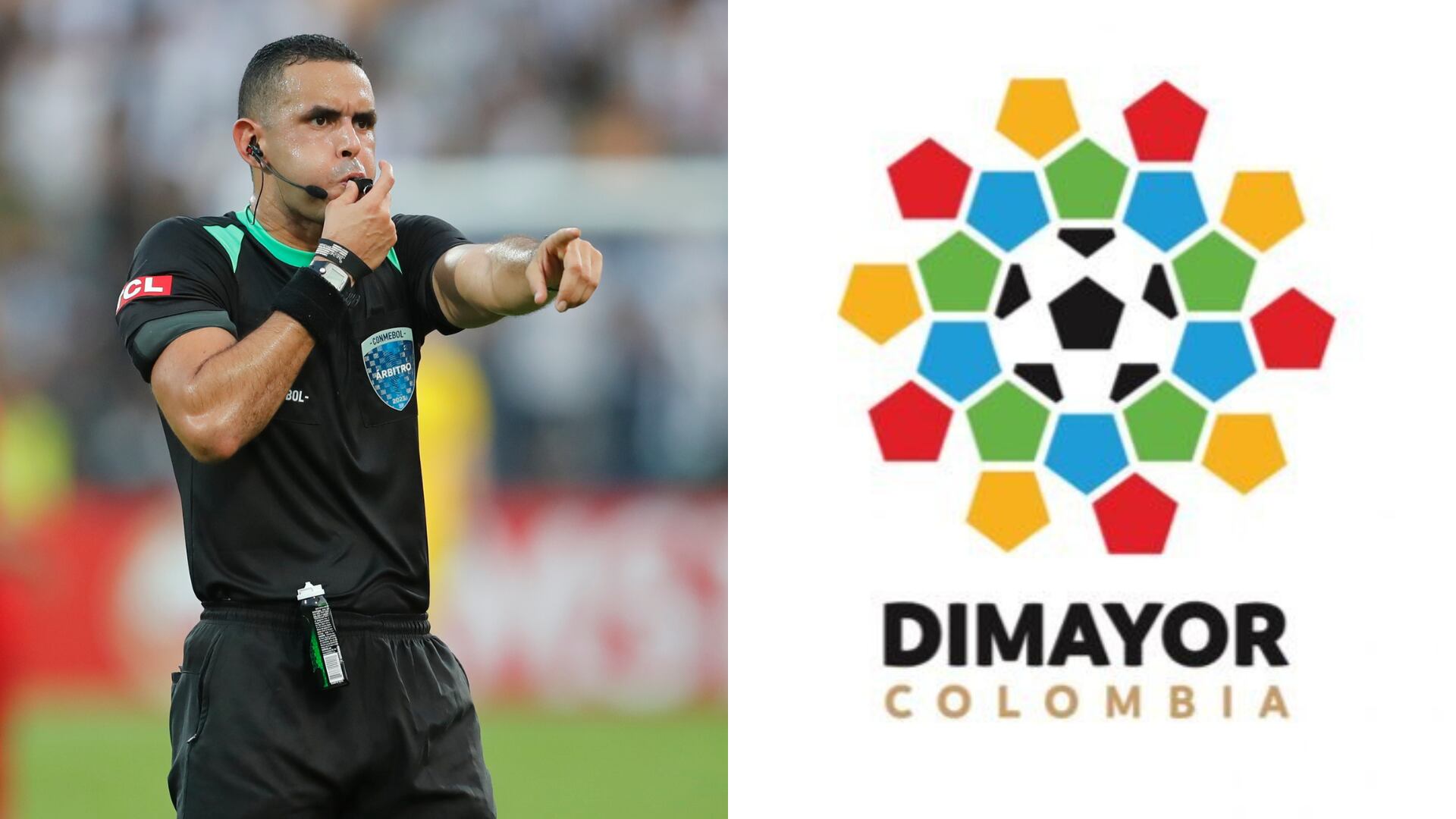 Carlos Ortega y logo de la Dimayor - Fotos: Getty y redes sociales