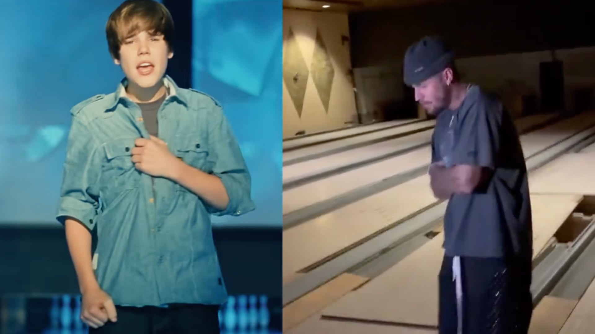 Justin Bieber en el mismo lugar donde grabo Baby en el año 2010