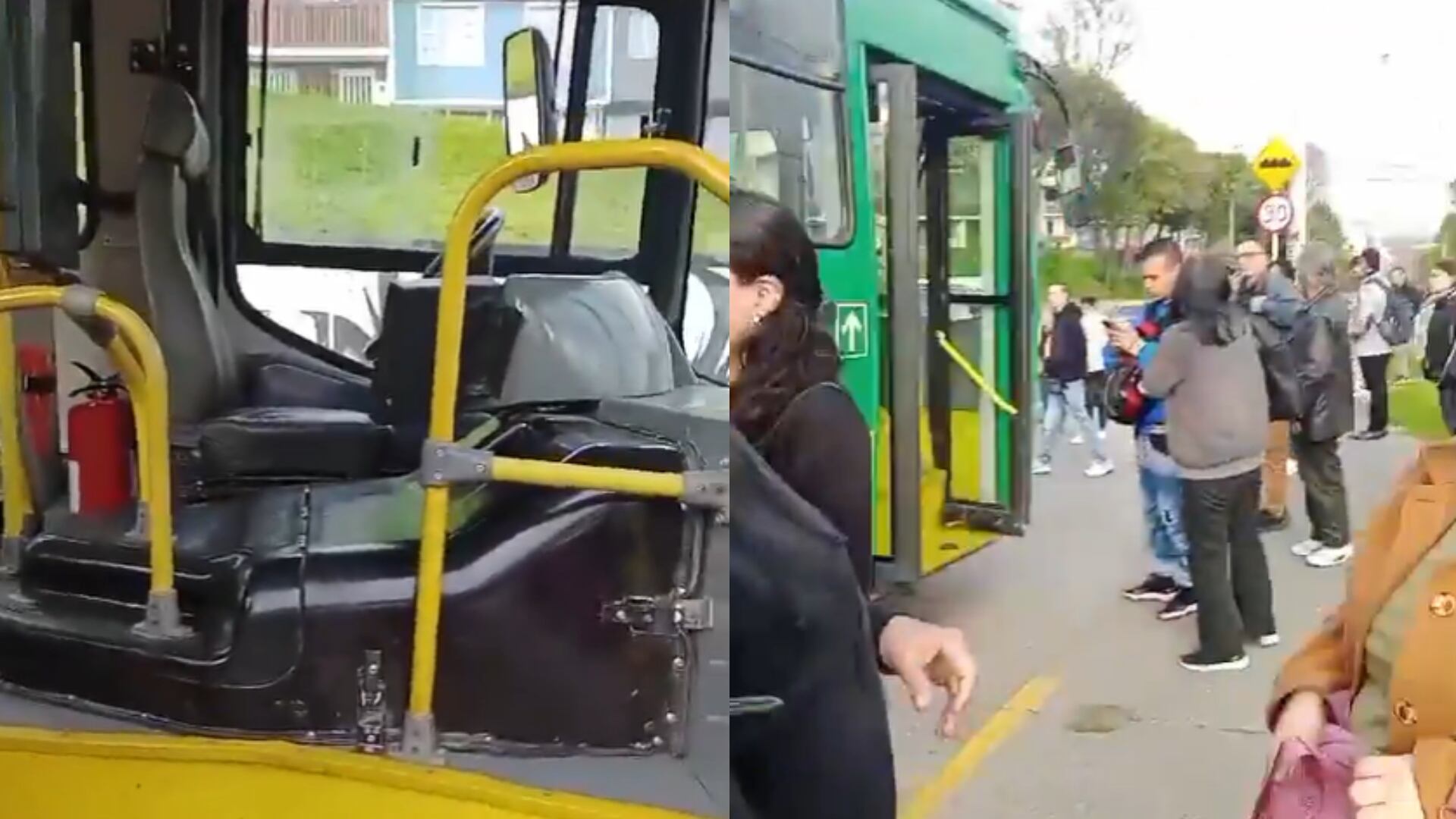 Conductor de TransMilenio renunció a su trabajo en pleno trayecto.