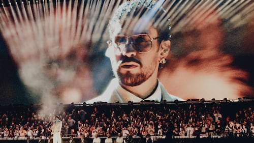 Bad Bunny primera noche de concierto en Medellín 2026.