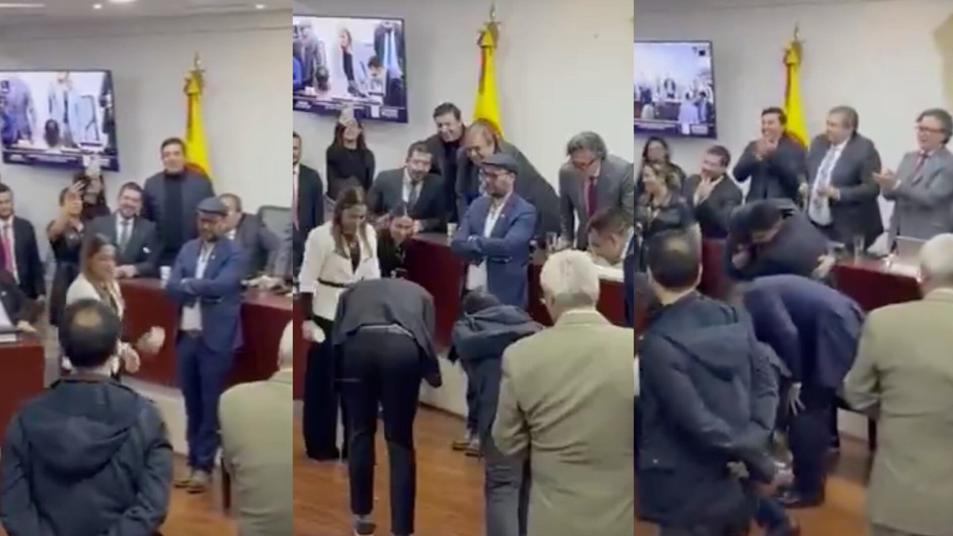 Solo pasa en el país del sagrado corazón de Jesús: el presidente de la Comisión Primera de la Cámara fue elegido a cara y sello