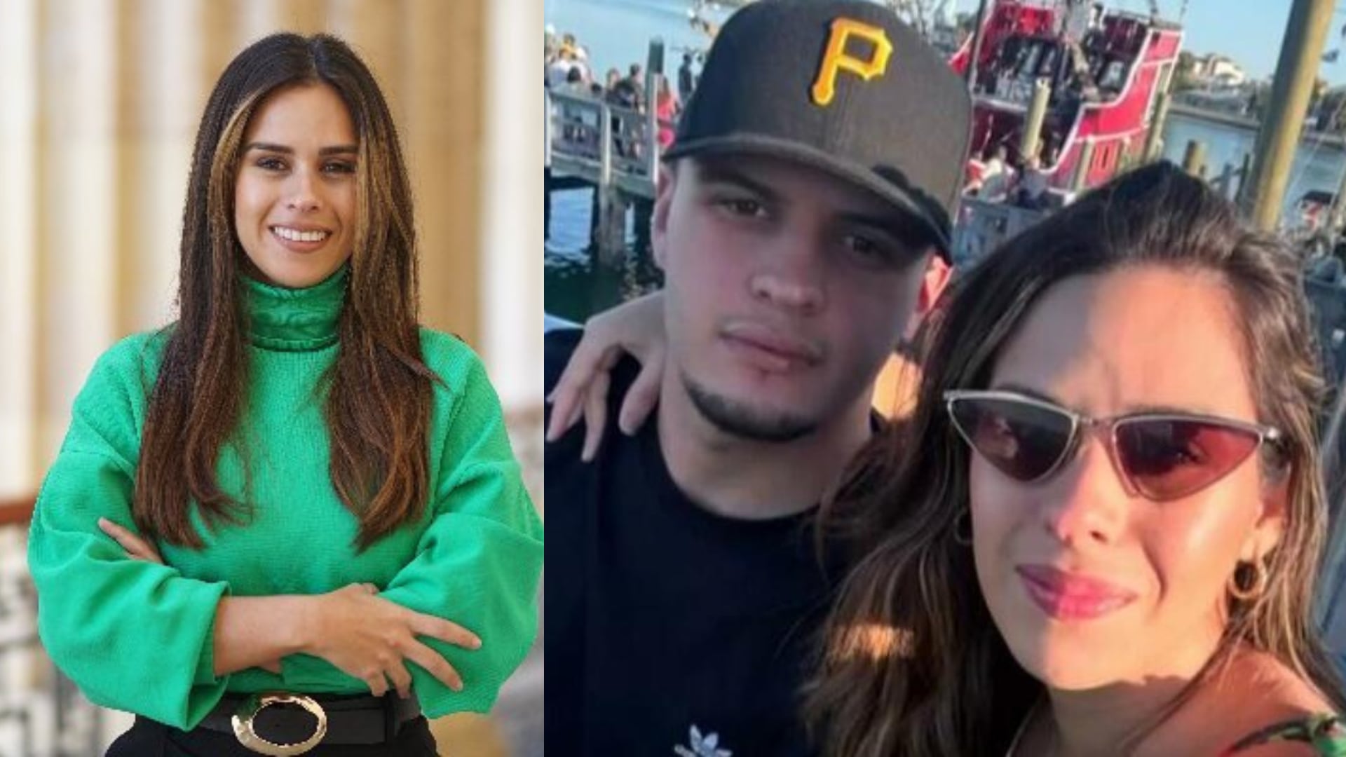 Congresista Ángela Vergara y su hijo.