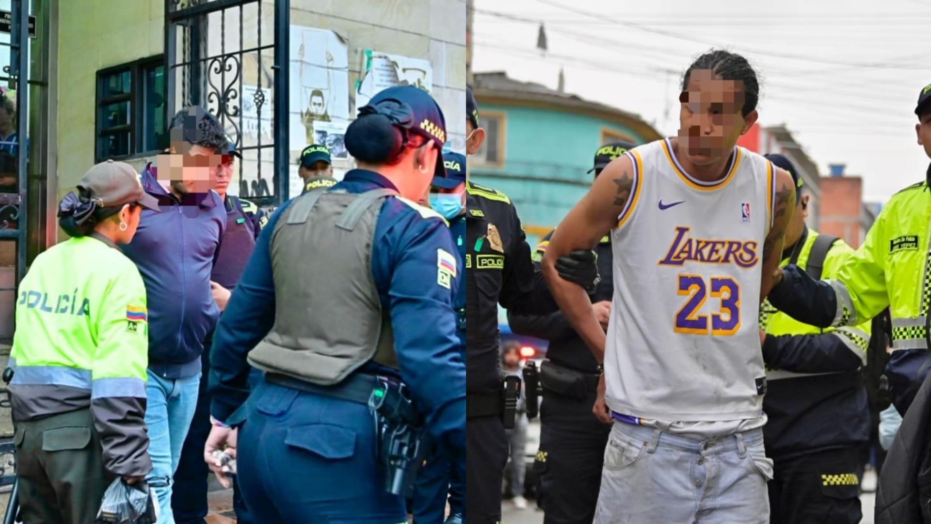 Operativo en el barrio Santa Fe, deja cuatro personas capturadas.