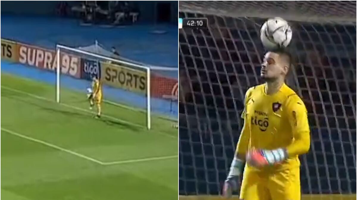 Jean, portero de Cerro Porteño, hizo la 21 y unas cabecitas dentro el área