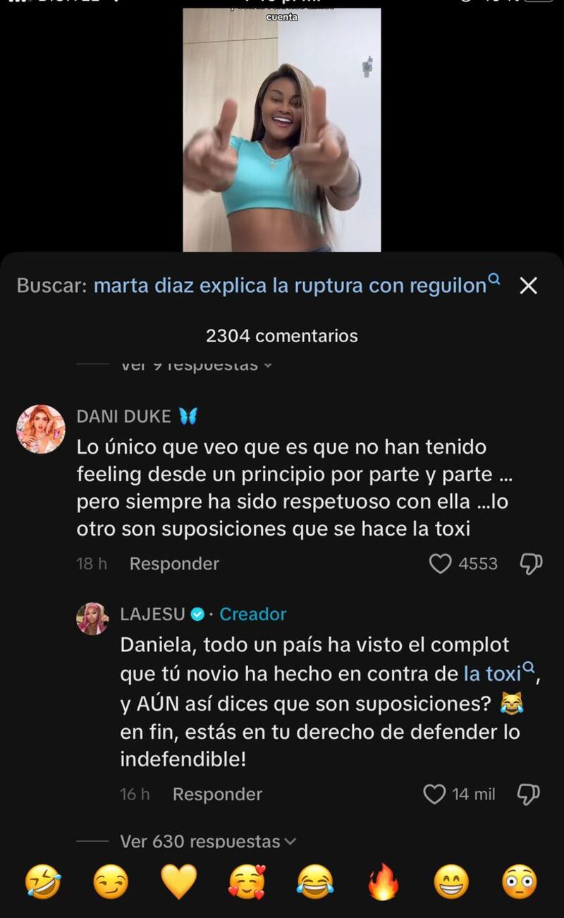 La Jesuu le dijo a Dani Duke que está en su derecho de defender lo indefendible tras lo ocurrido en ‘La Casa de los Famosos’