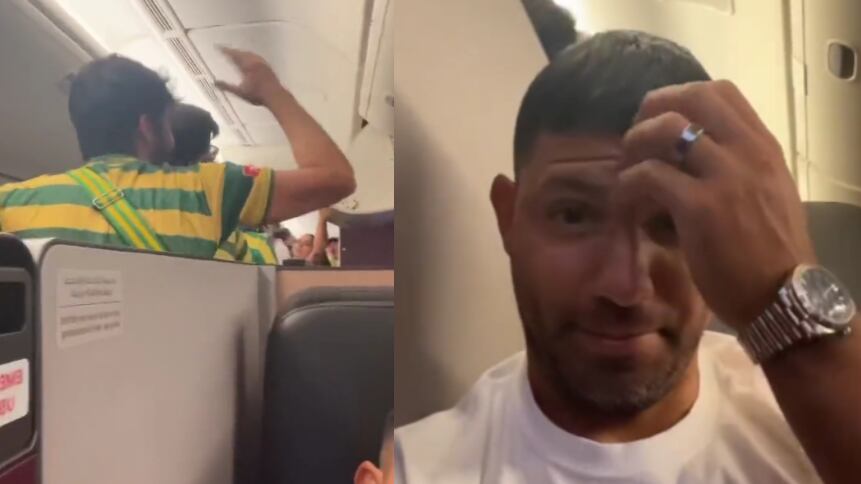 Sergio Agüero y su incómodo viaje a Qatar