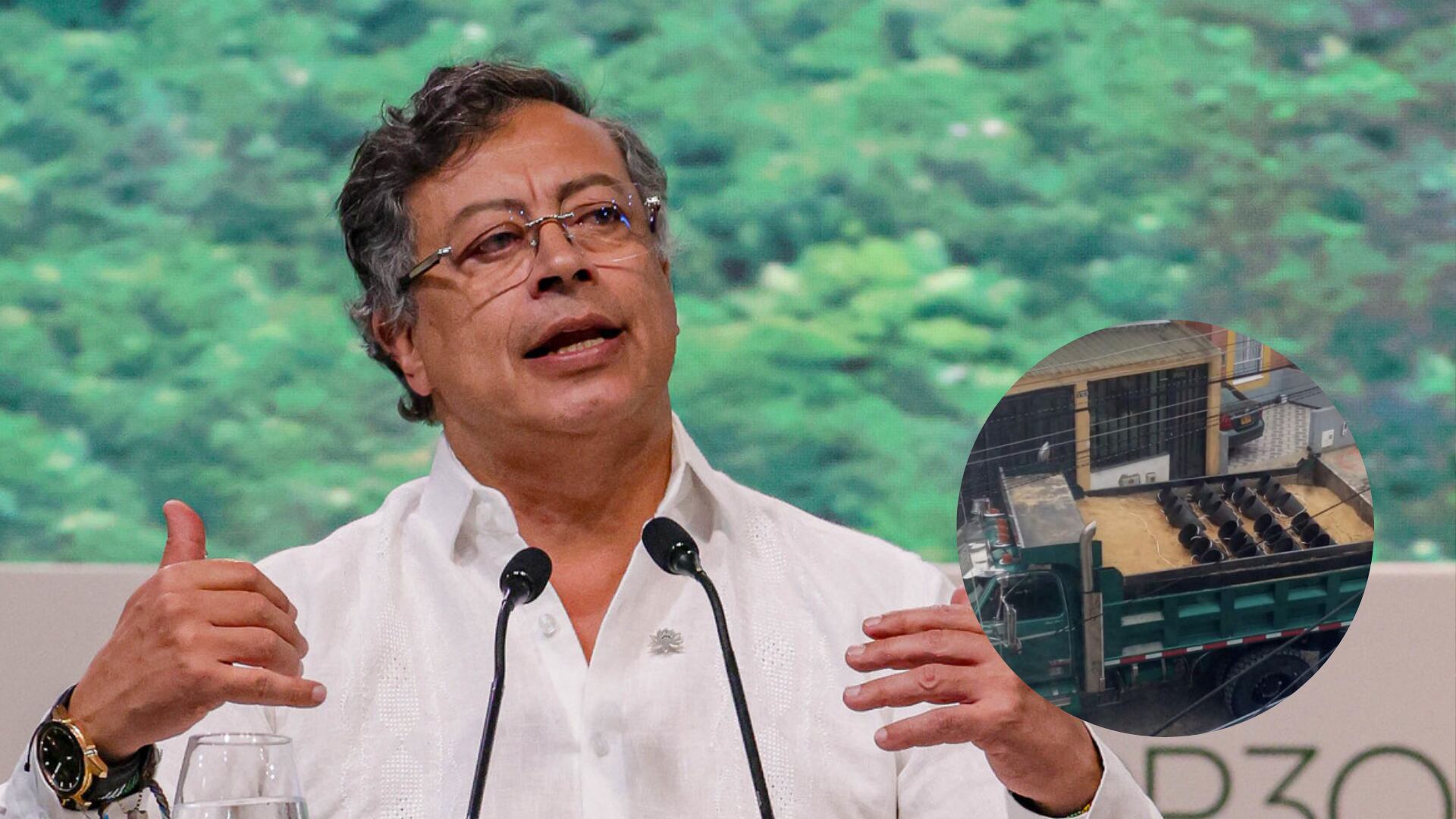 Volqueta con explosivos en Tunja.