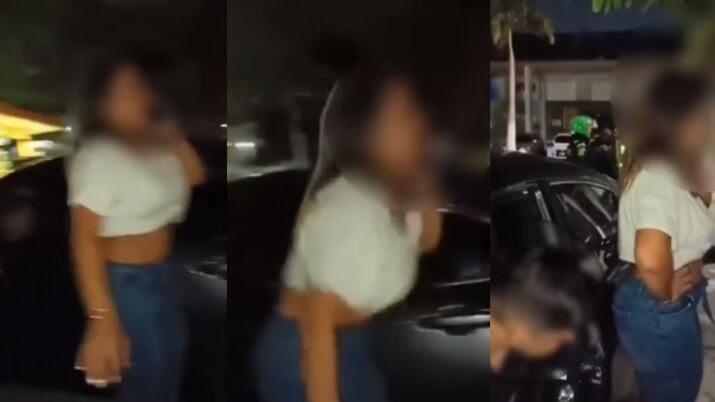 Mujer borracha insulta a policías de tránsito que la sorprendieron conduciendo en Barranquilla.
