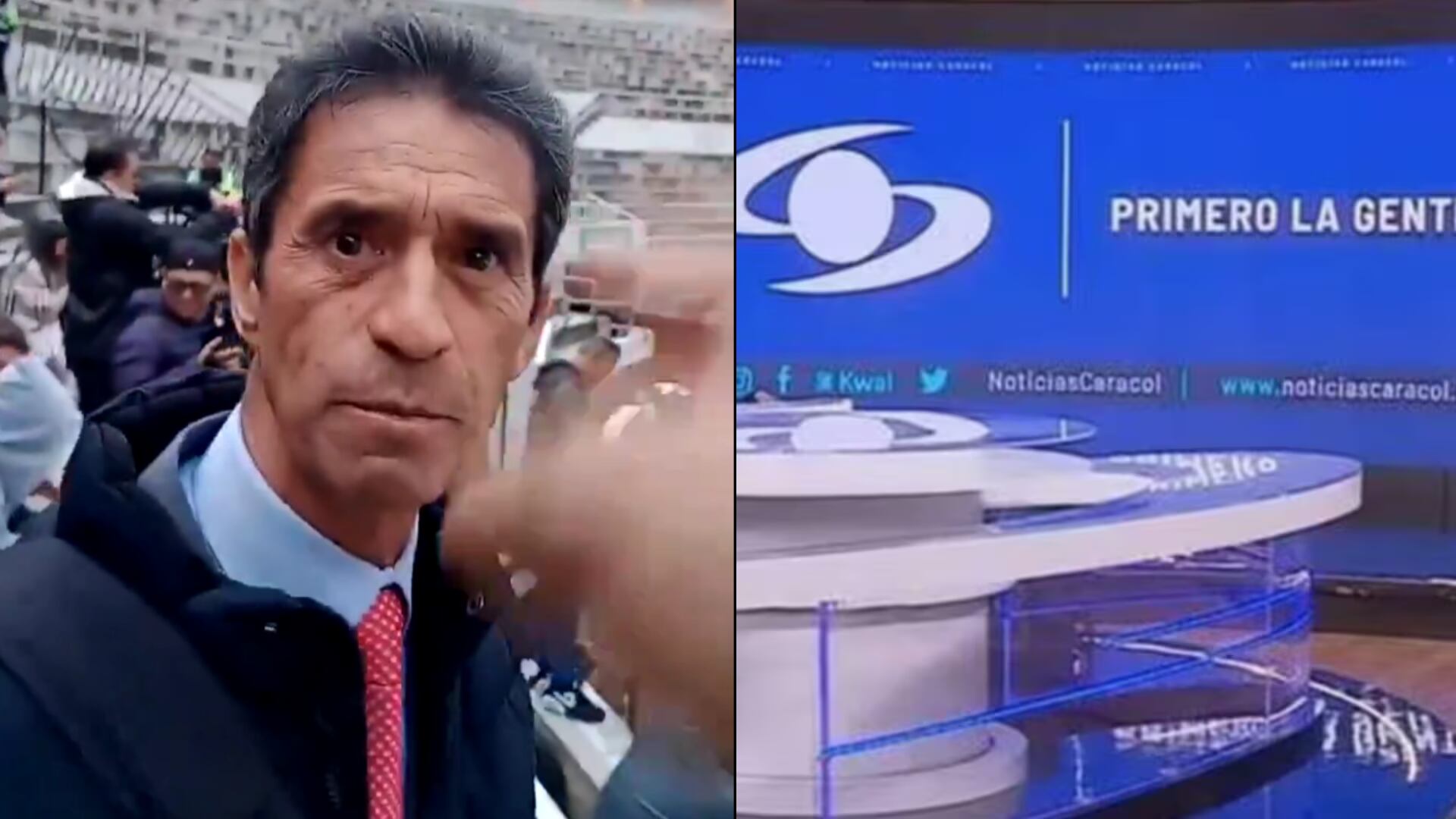 Luis Eduardo Maldonado de Noticias Caracol fue increpado por transeúnte; le dijo “infame”