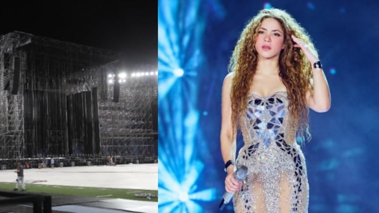 En fotos: monumental montaje del concierto de Shakira en el estadio Metropolitano en Barranquilla.
