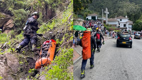 Menor cayó a barranco en Monserrate y su tío se tiró para ayudarlo