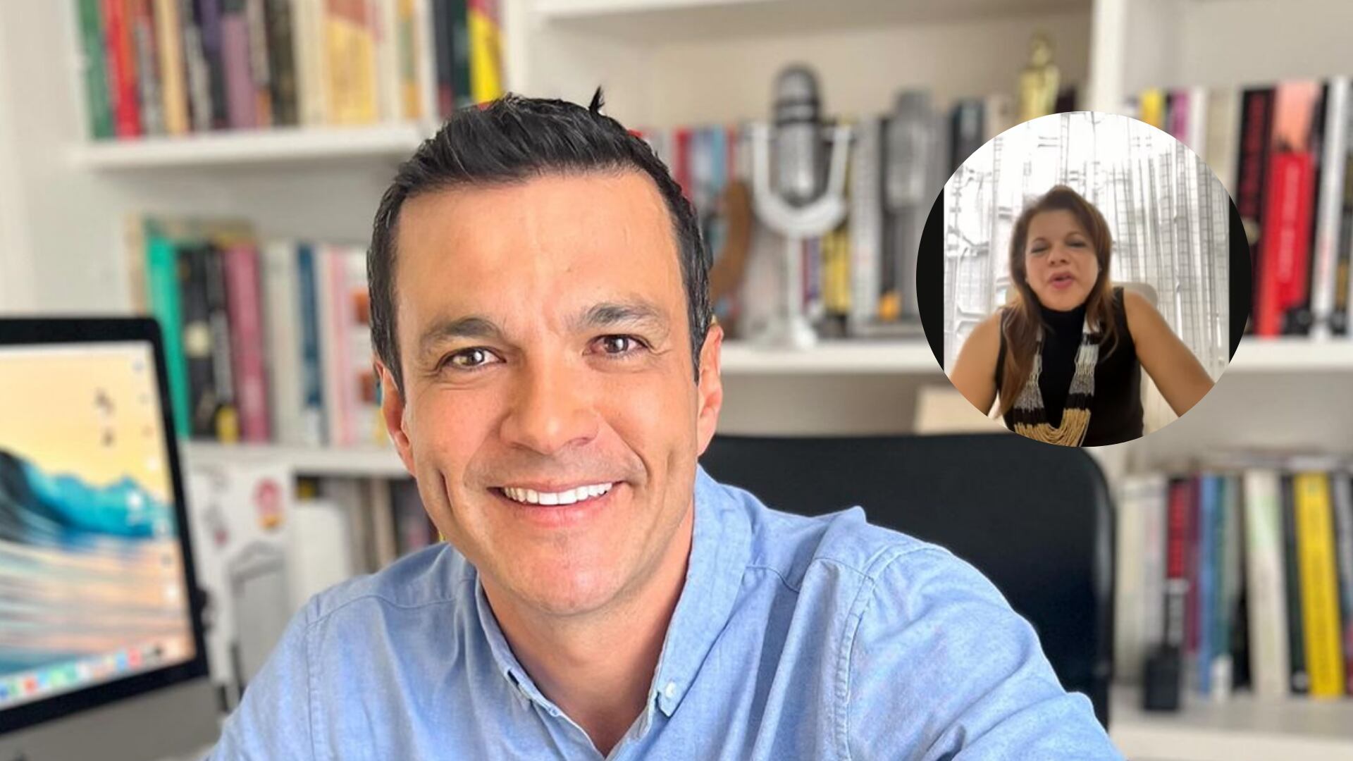 Juan Diego Alvira tuvo tensa entrevista con Mary Luz Herrán exesposa de Gustavo Petro