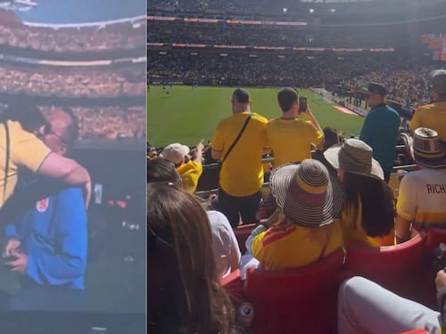 Colombia perdió ante Francia, pero ganó el amor: hubo pedida de mano en pleno partido