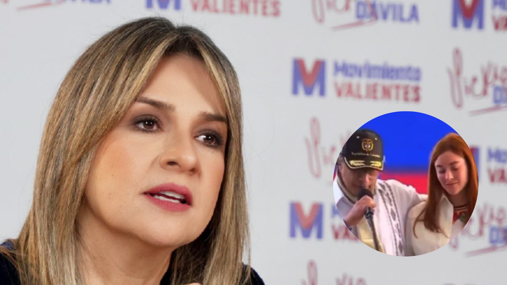 Vicky Dávila contra Gustavo Petro