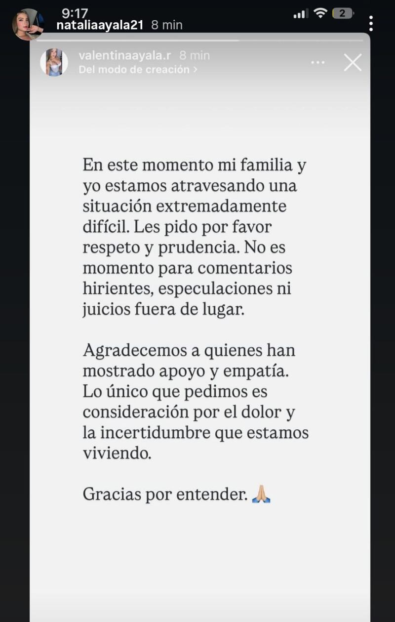 Secuestran a Miguel Ayala, hijo de Giovanny Ayala; su hermana habló