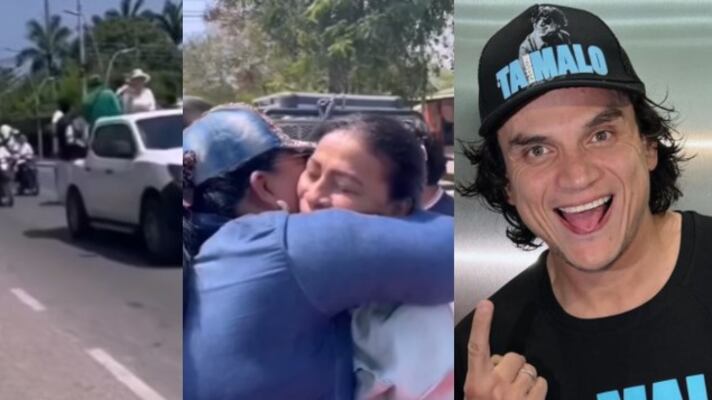 Exempleada de Silvestre Dangond fue recibida con caravana en su pueblo tras recobrar libertad.