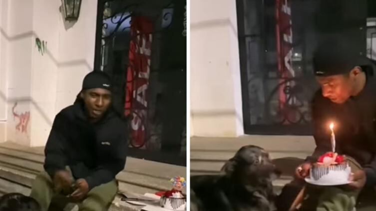 Video viral de exhabitante de calle.