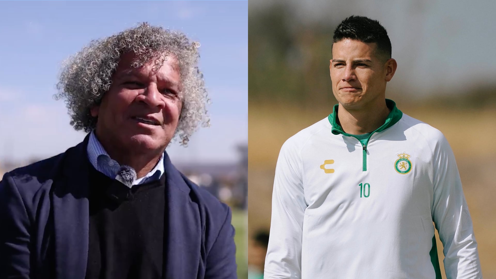 Alberto Gamero y James Rodríguez - Fotos: Redes sociales del León