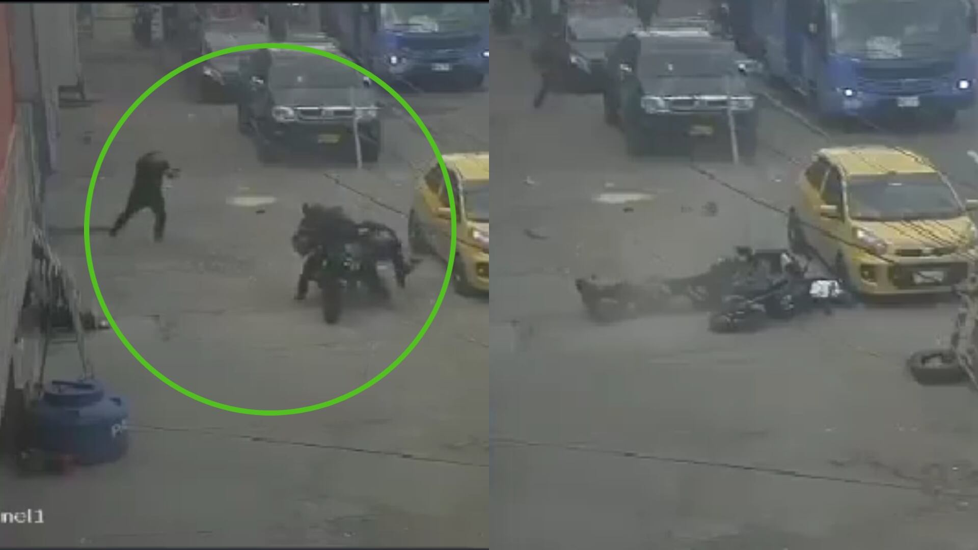 policía disparo en medio de un robo (Redes sociales 4 de octubre de 2025)