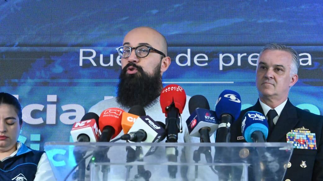 Carlos Carrillo, director de la UNGRD anuncia nueva temporada de ciclones tropicales en el país.