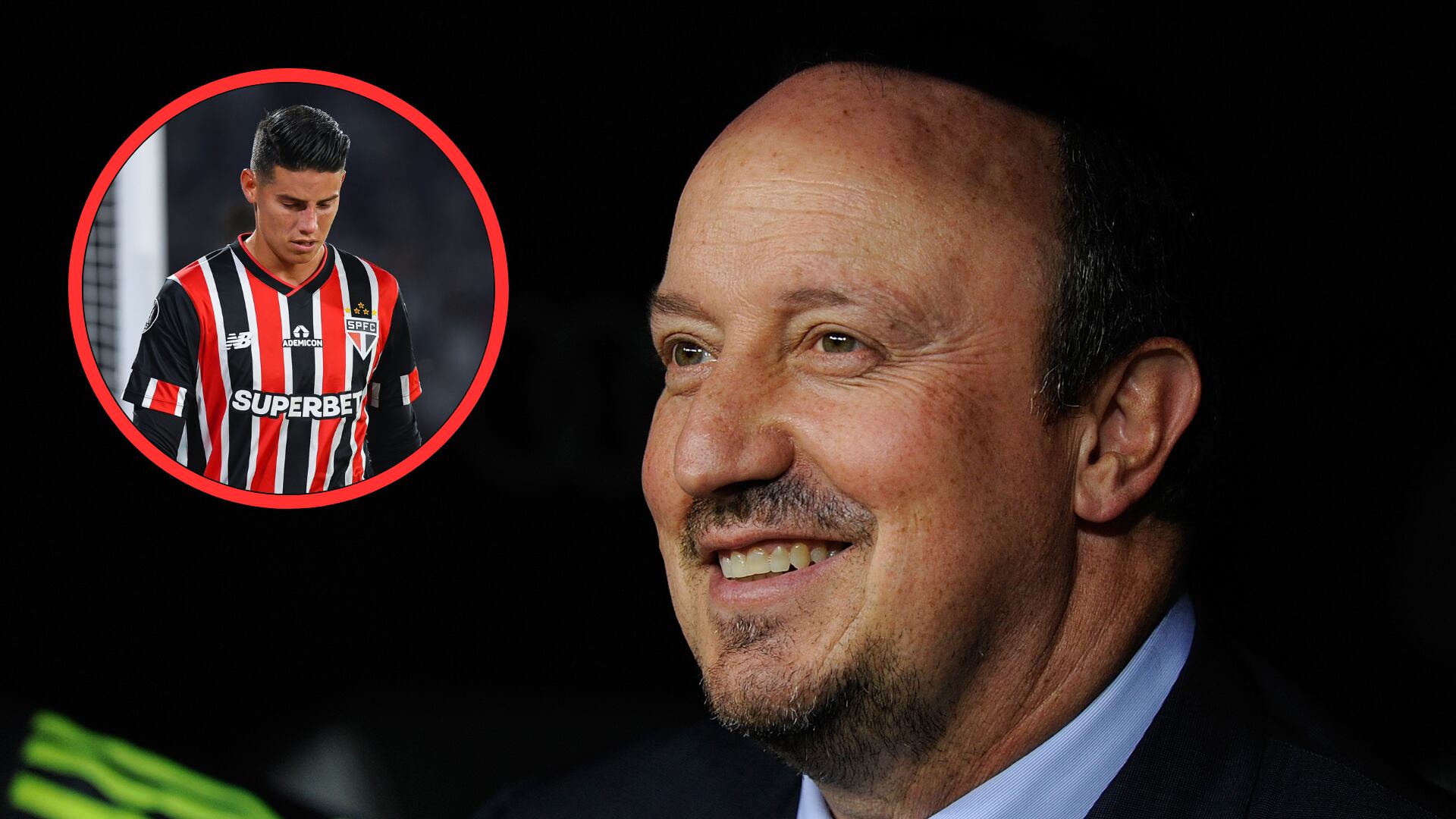 Crecen los rumores de un reencuentro entre James Rodríguez y Rafa Benítez