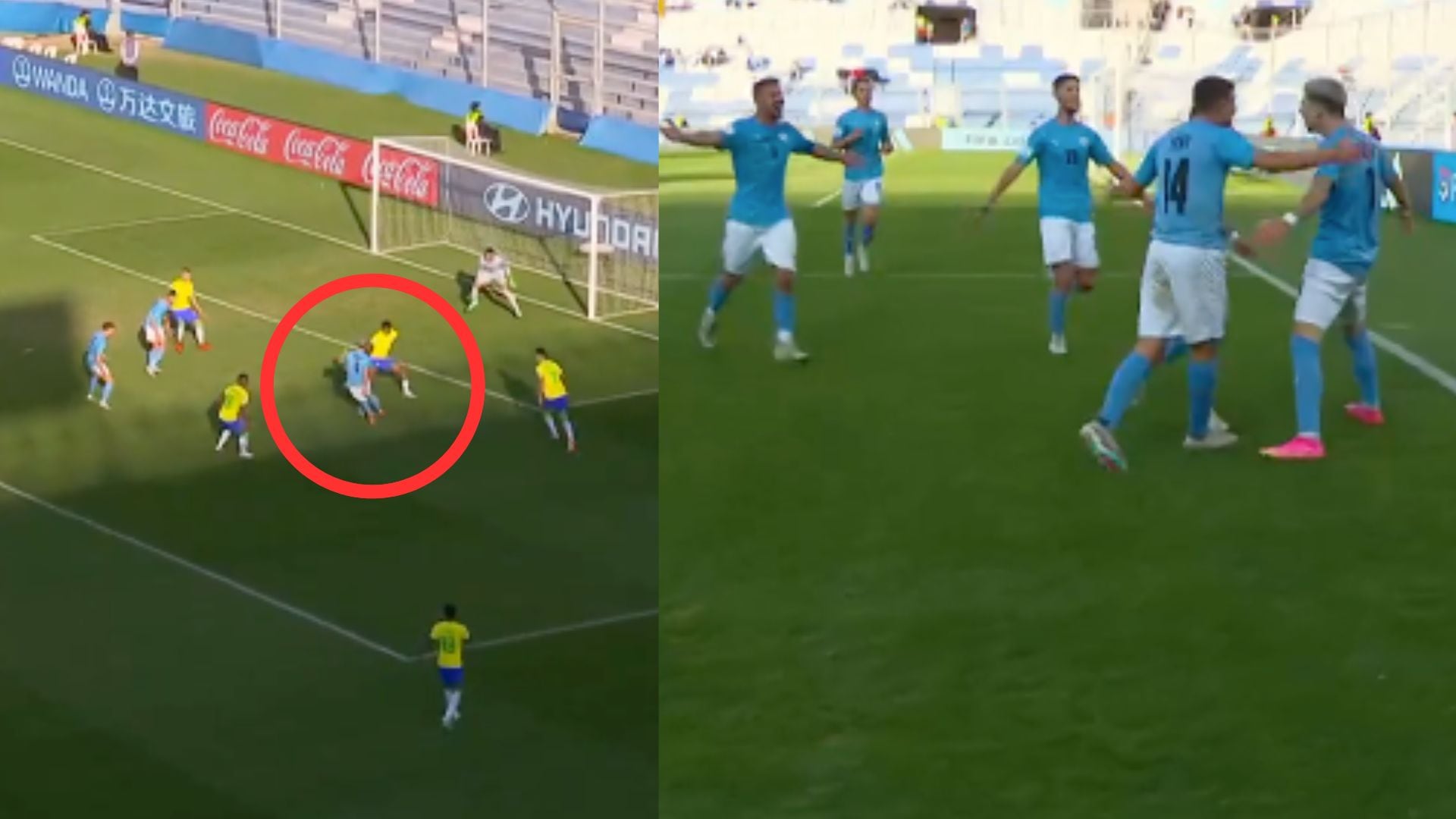 Israel venció por 3-2 a Brasil y lo eliminó del Mundial Sub-20.