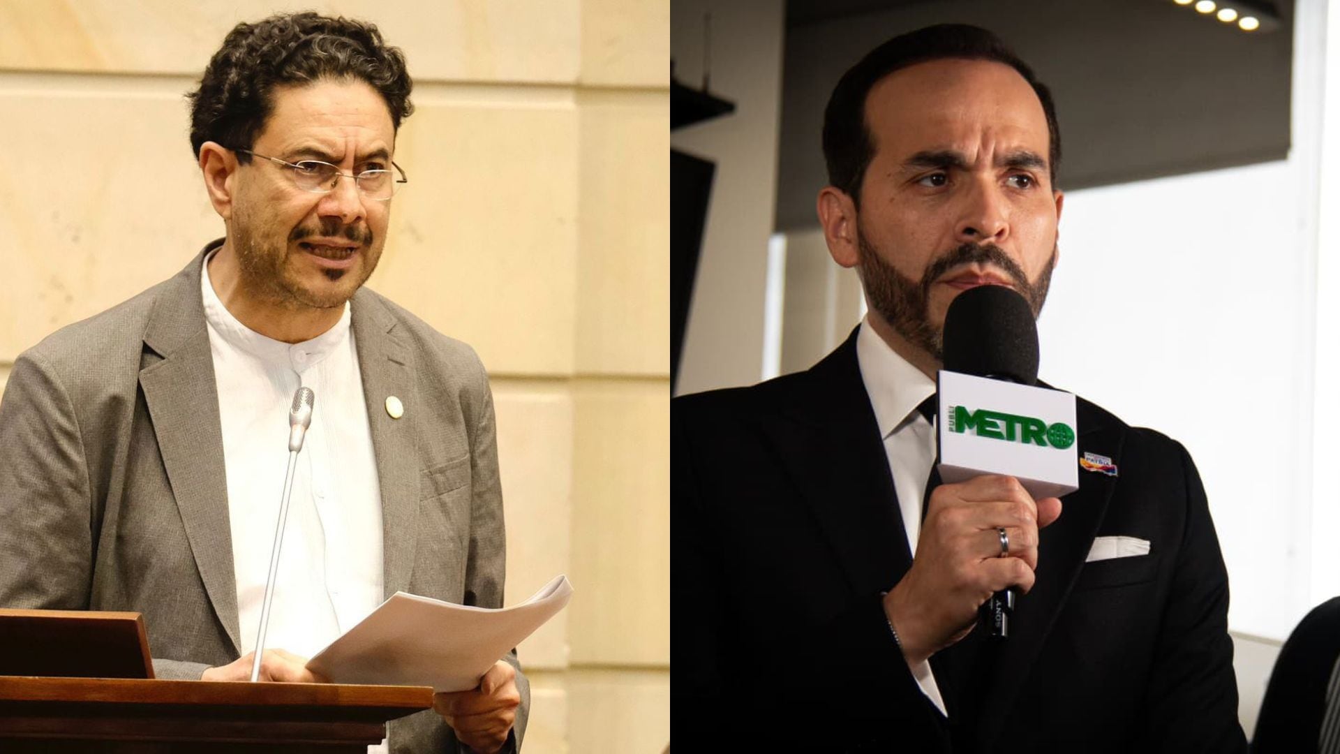 Iván Cepeda y Abelardo de la Espriella