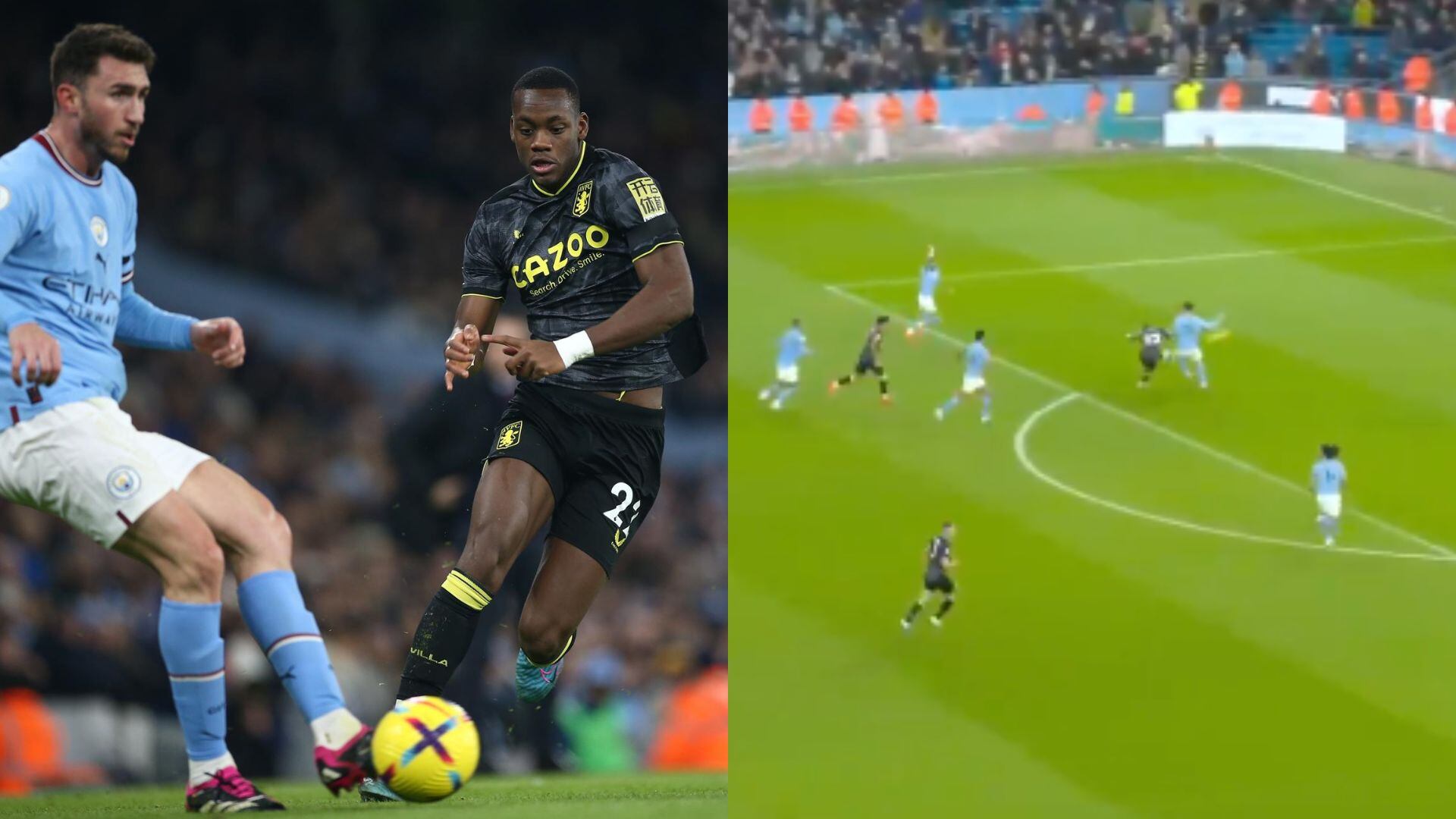 Jhon Jáder Durán casi hace el gol de la fecha en la Premier League.