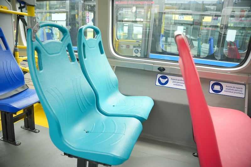 Nuevas sillas de TransMilenio