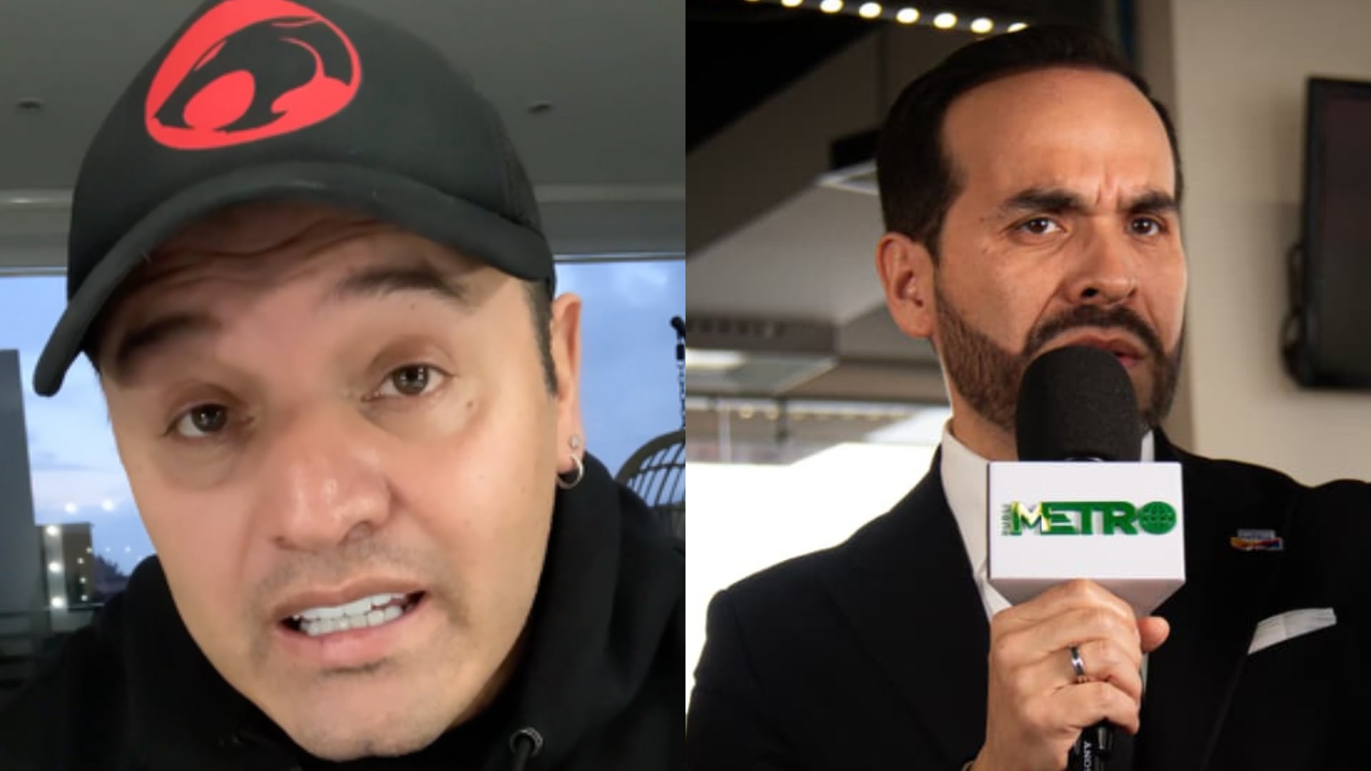 Comediante Hassam y Abelardo de la Espriella.