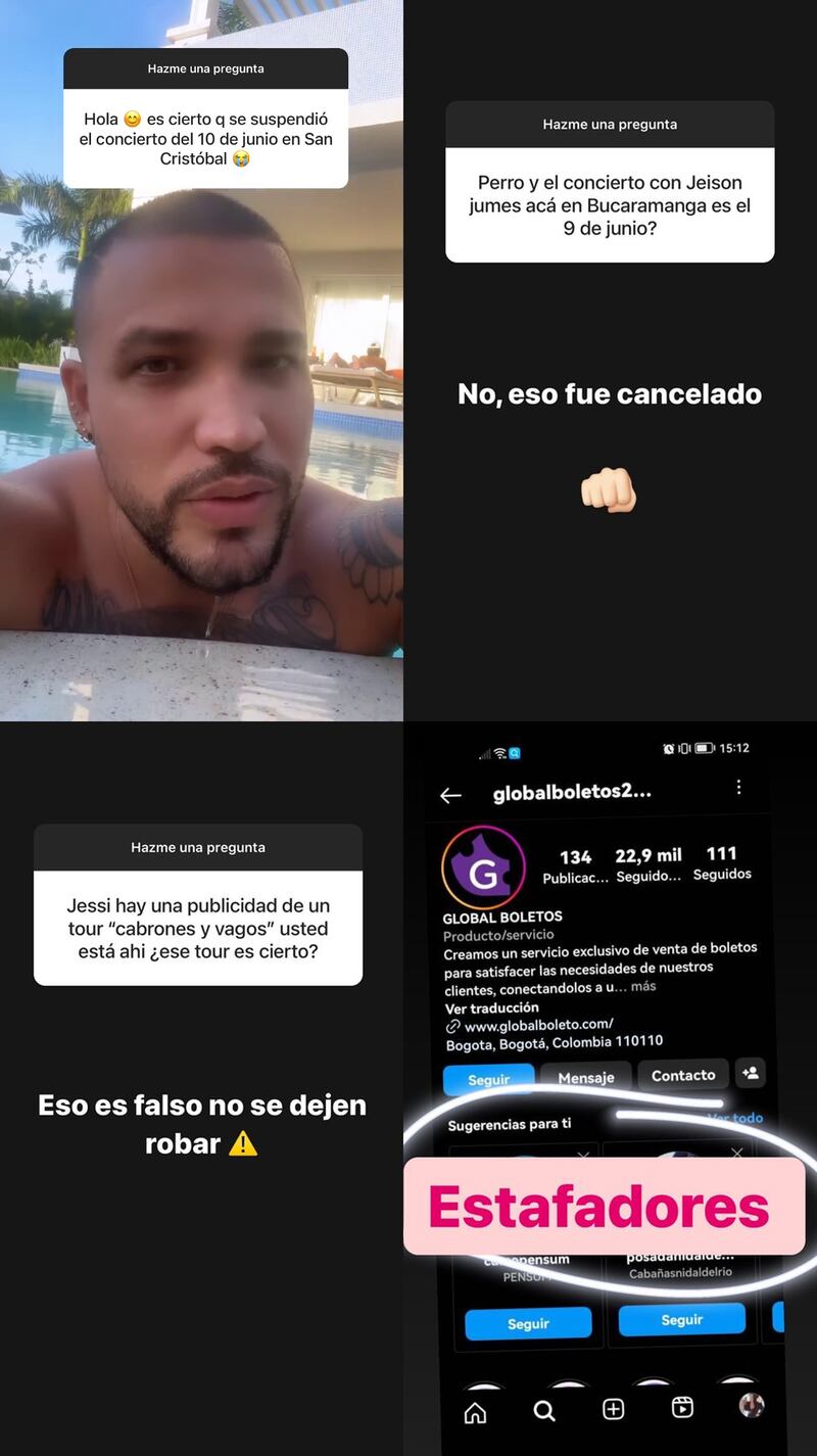 Jessi Uribe contó que ha tenido percances con algunos conciertos cancelados