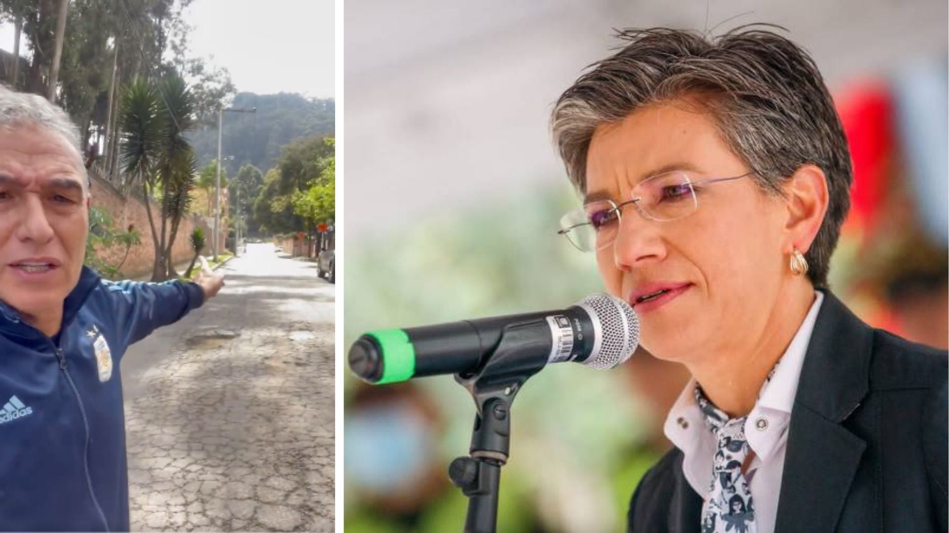 Periodista argentina reclama por el estado de las calles de Bogotá