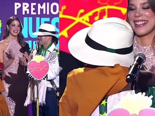 Feid y Nidia Góngora obtuvieron galardón en los Premios Nuestra Tierra: La artista agradeció a Alejandro Riaño